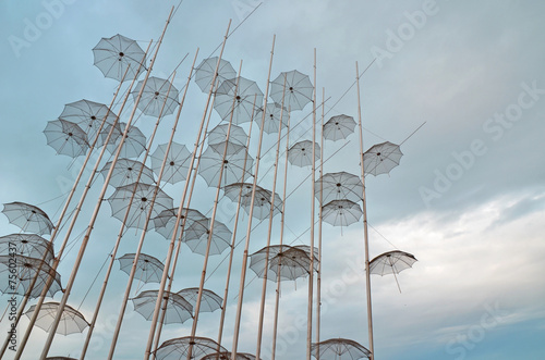 thessaloniki umbrellas photo