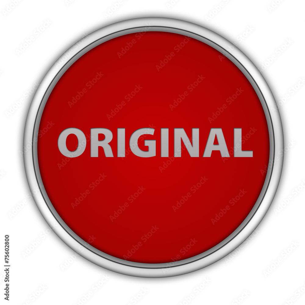 Original circular icon on white background Original circular icon on white background