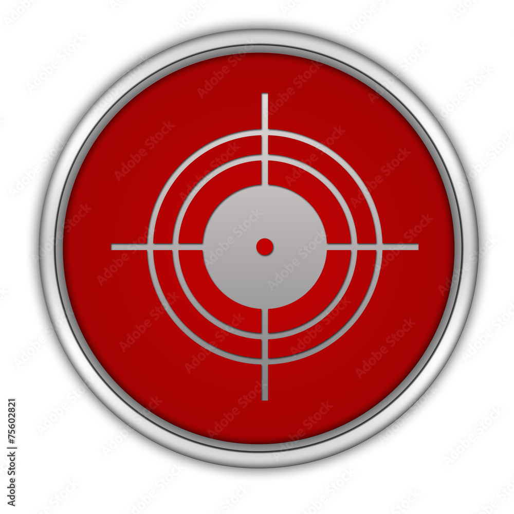 Target circular icon on white background Target circular icon on white background