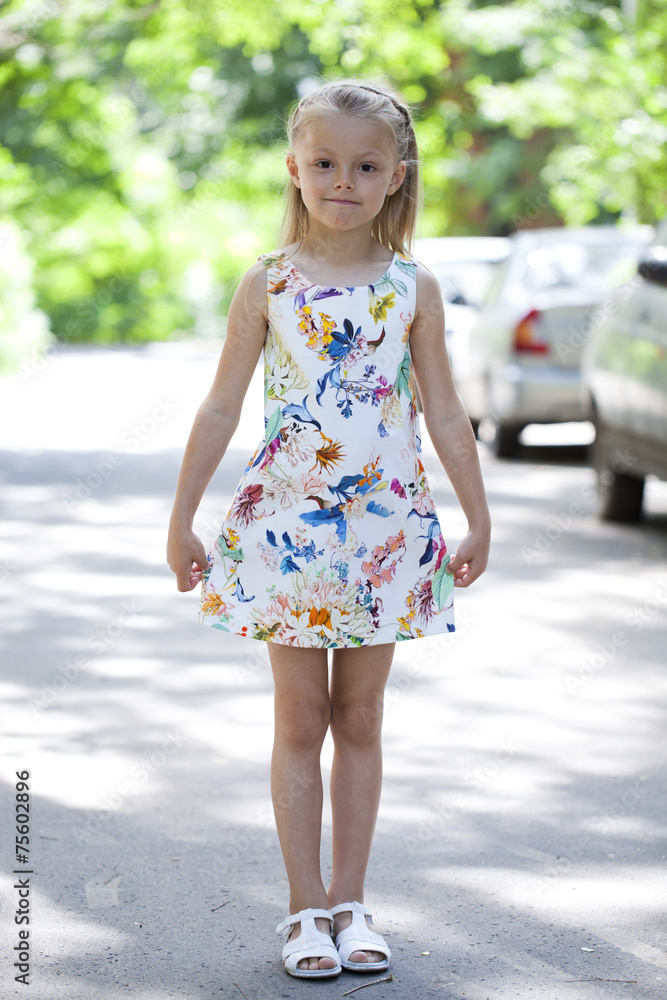 Portrait of a pretty liitle girl