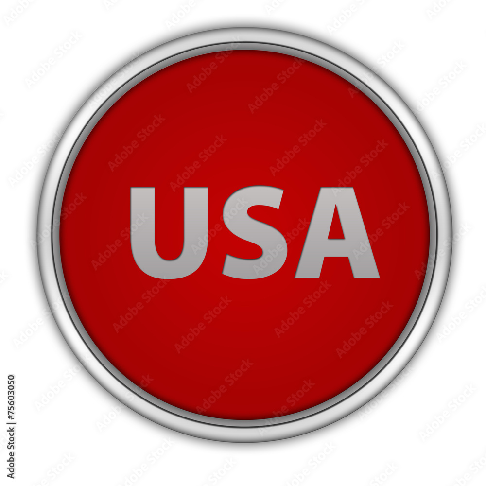 Usa circular icon on white background Usa circular icon on white background