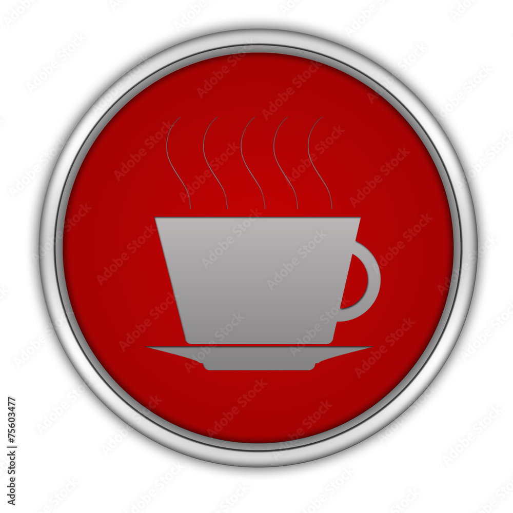 Coffee circular icon on white background Coffee circular icon on white background