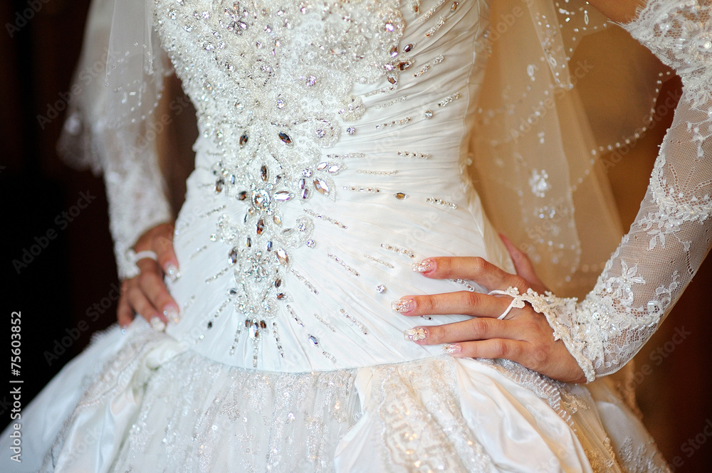 Corset wedding dress for bride