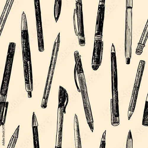 pattern of writing instruments