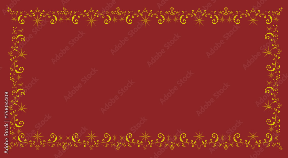 Frame for congratulations on a red background Frame for congratulations on a red background
