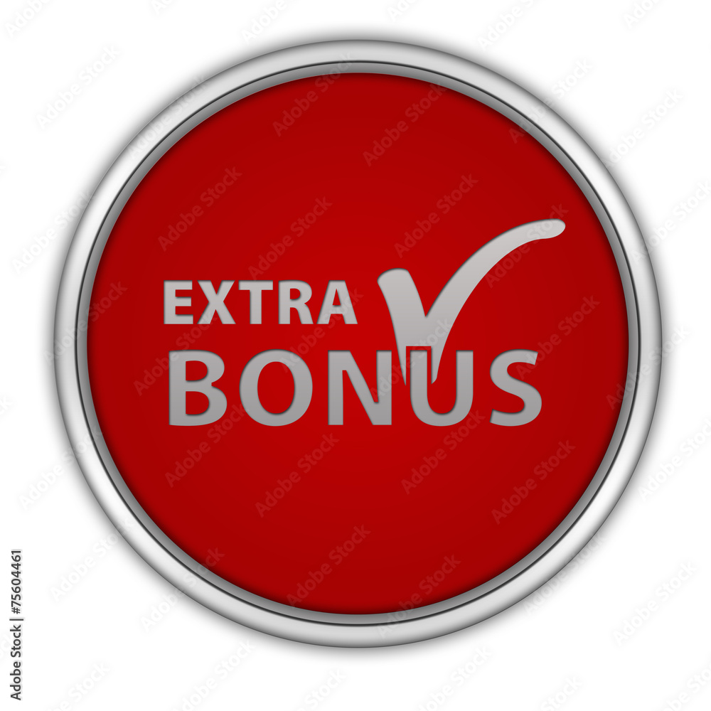 bonus circular icon on white background bonus circular icon on white background