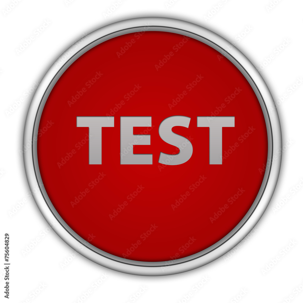 Test circular icon on white background Test circular icon on white background