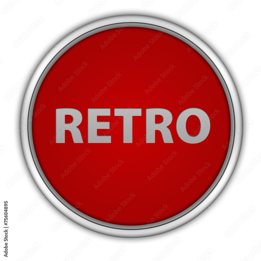 Retro circular icon on white background Retro circular icon on white background