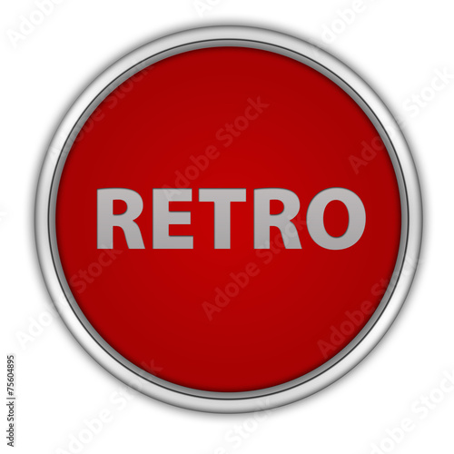 Free Download Retro circular icon on white background - GFXLoad