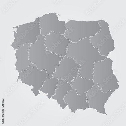polska  mapa  wojew  dztwa