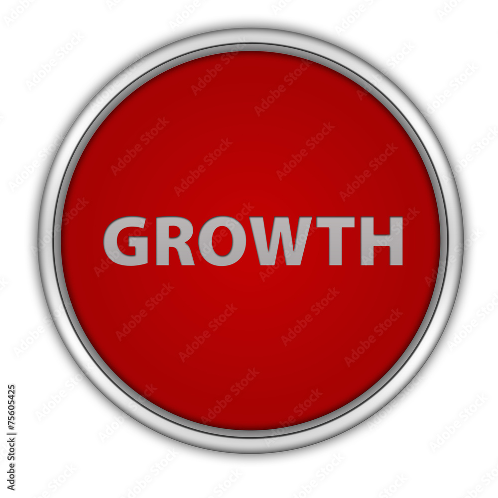 Growth circular icon on white background Growth circular icon on white background