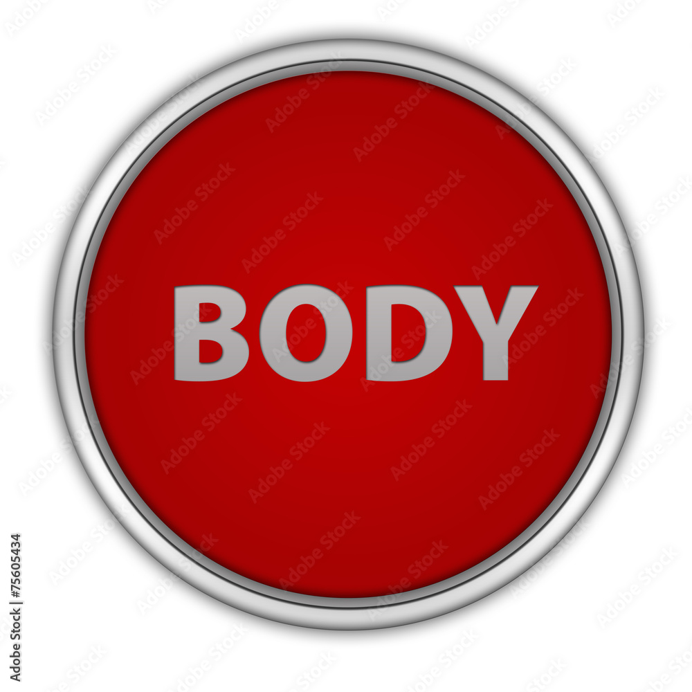 Body circular icon on white background Body circular icon on white background