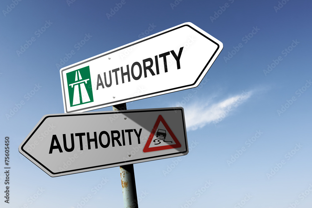 Authority directions. Choice for easy way or hard way. Authority directions. Choice for easy way or hard way.