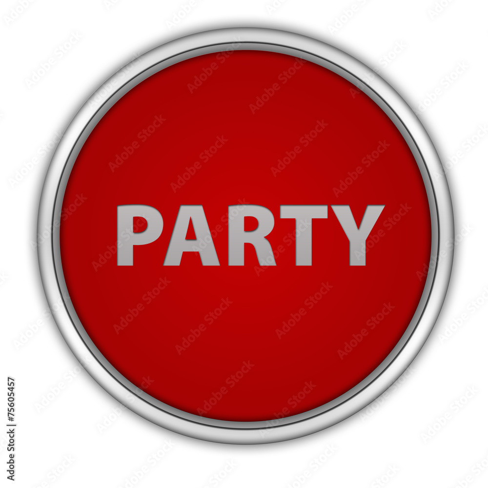 Party circular icon on white background Party circular icon on white background