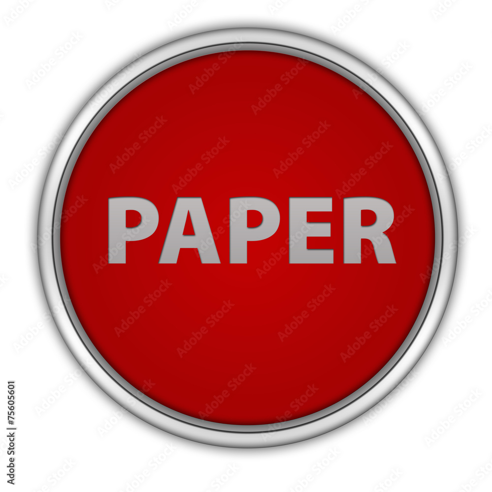 Paper circular icon on white background Paper circular icon on white background