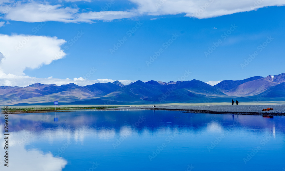 Namtso lake at tibet,china