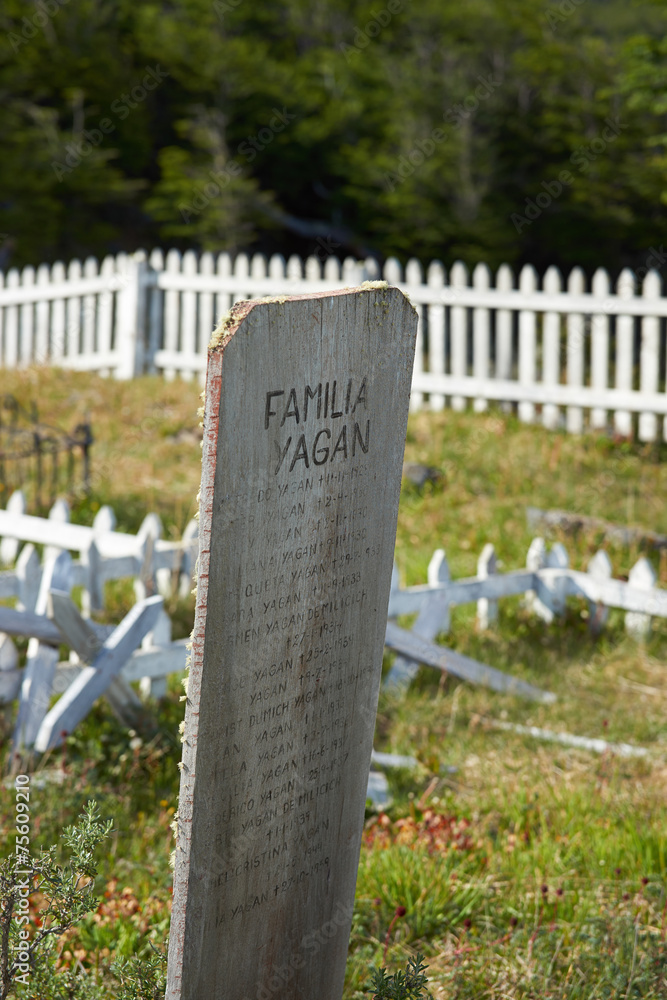 Yaghan Cemetery on Navarino Island