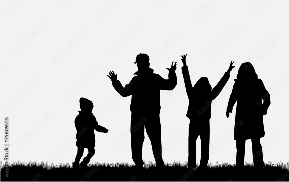 Family silhouettes