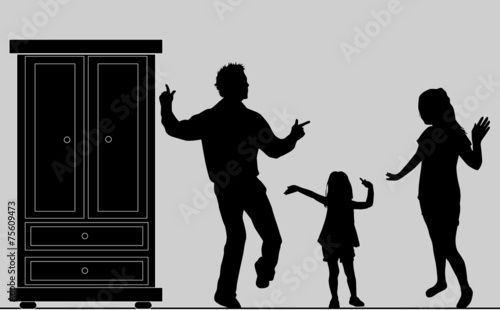 Family silhouettes
