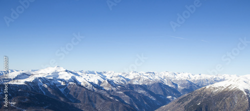winter landscape in France