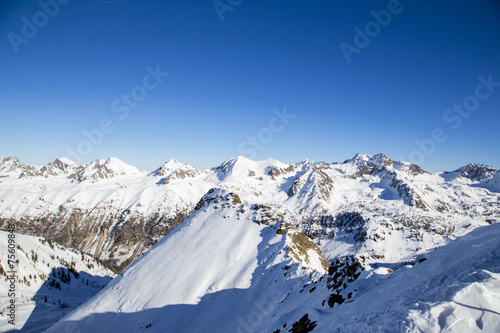 winter landscape in France