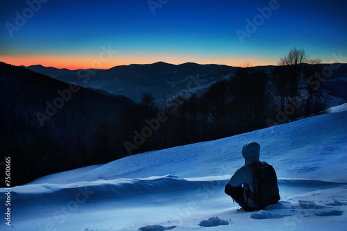 Winter in mountains