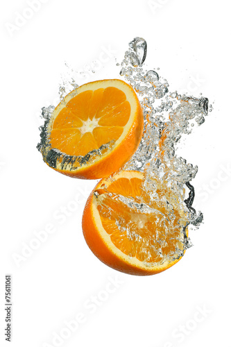 Orange with water