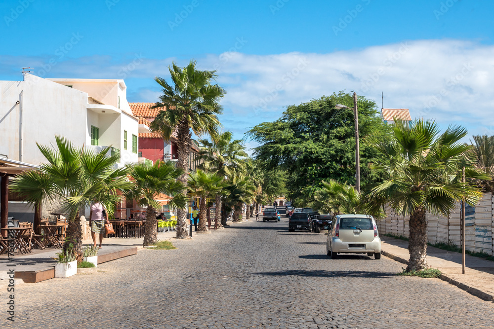 Street of Santa Maria in Sal Cape Verde - Cabo Verde