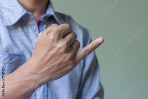 Принти на полотні a little finger