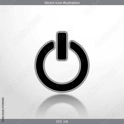 Vector on off switch web flat icon