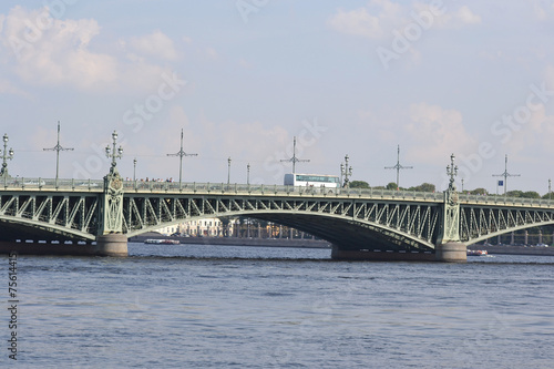 Trinity Bridge in St. Petersburg.