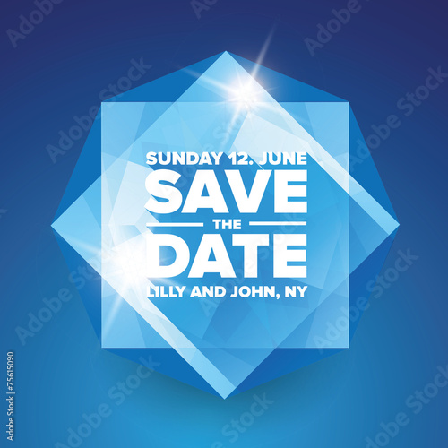 save the date template vector