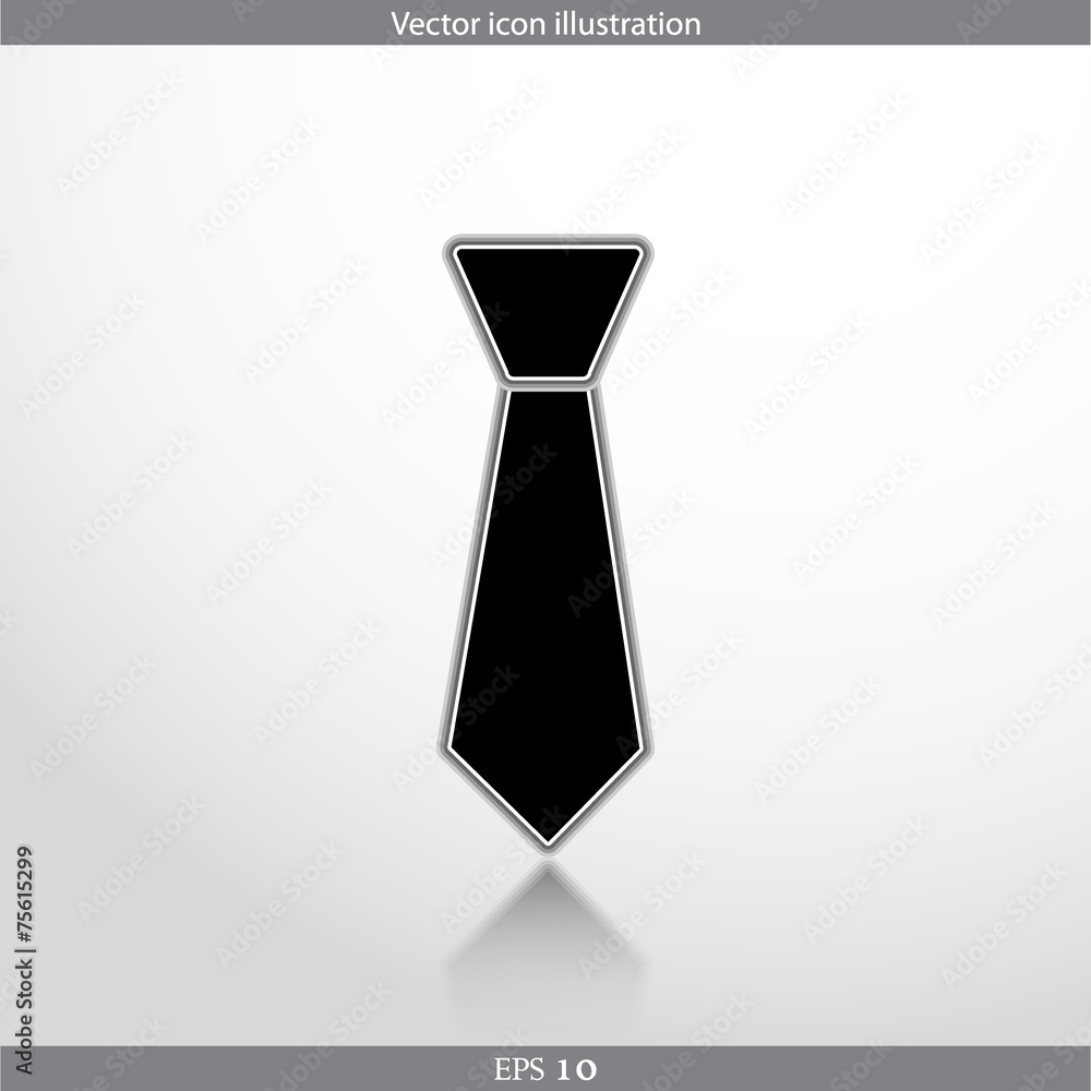 Vector necktie web flat icon Vector necktie web flat icon