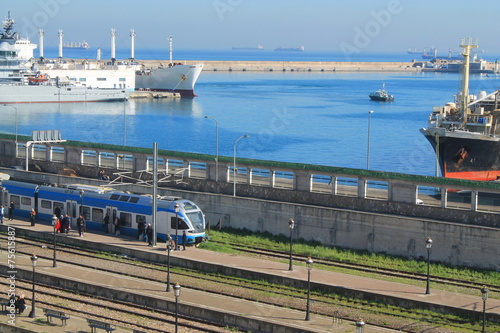 Port  et gare d'Alger