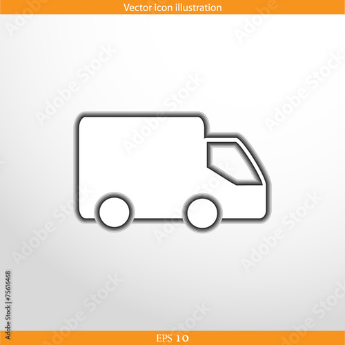 Vector delivery web icon