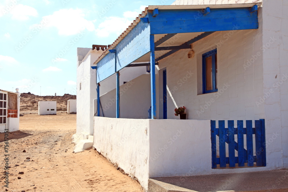 Naklejka premium Majanicho village in Fuerteventura Canary islands Spain