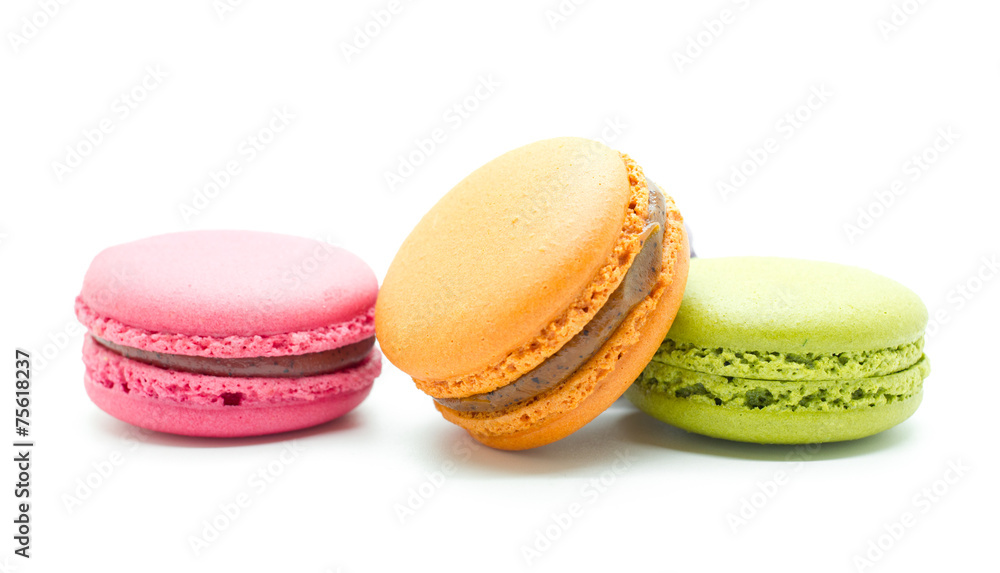 French colorful macarons. French colorful macarons.