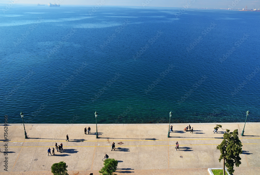 Obraz premium thessaloniki city, Greece, from white tower