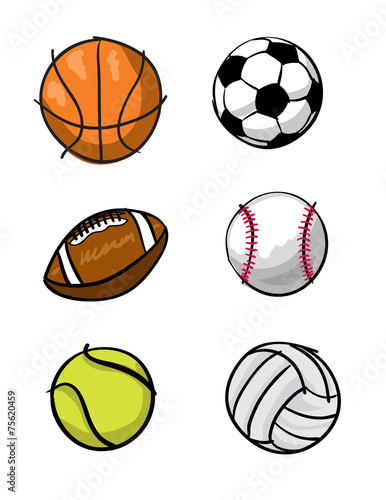 Cartoon Sports Equipment