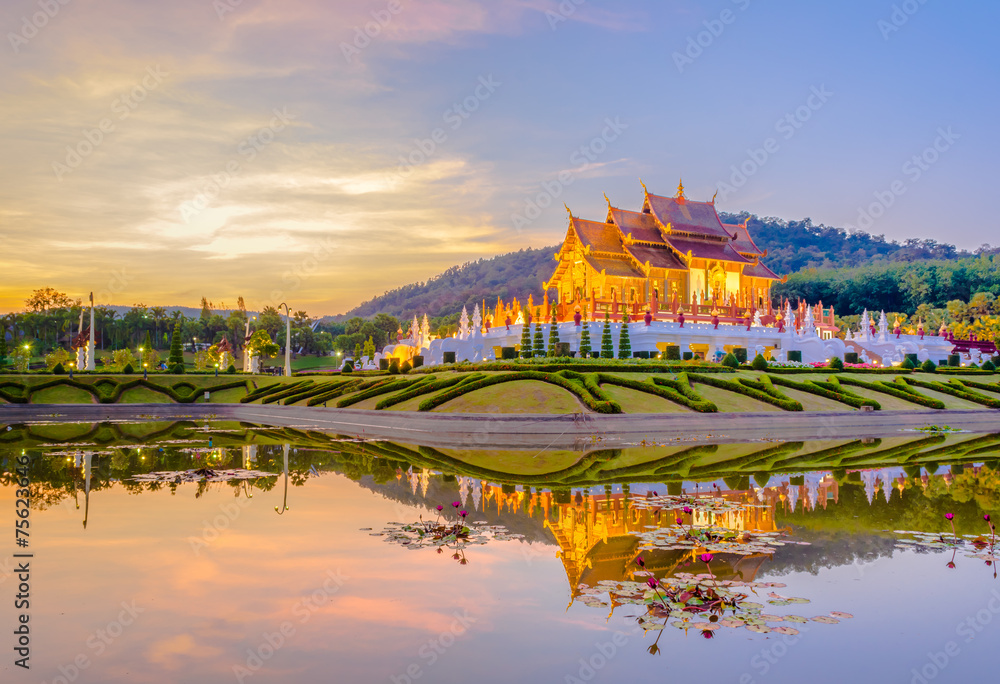 Royal Flora temple (ratchaphreuk)in Chiang Mai,Thailand