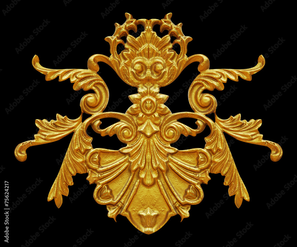 Obraz premium Ornament elements, vintage gold floral designs