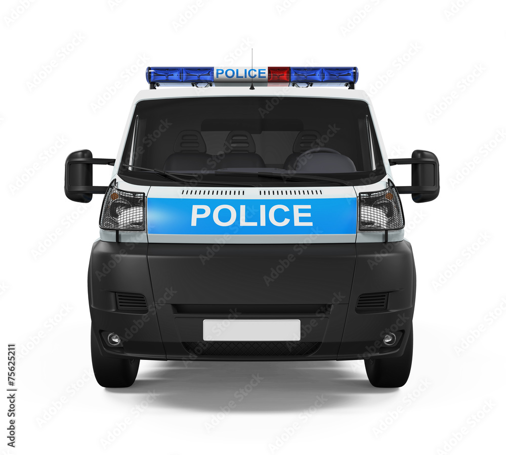 Police Car Isolated Police Car Isolated