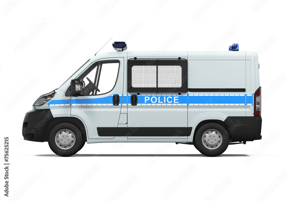 Police Car Isolated