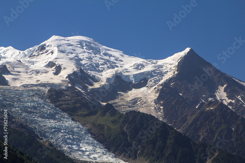 Mont blanc  and glacier