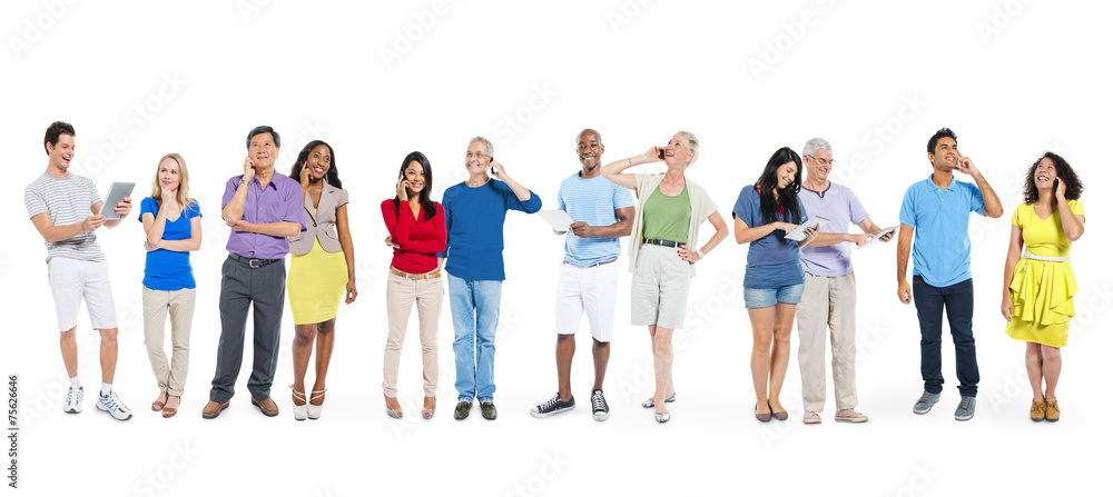 Fototapeta premium Diverse Diversity Ethnic Ethnicity Unity Togetherness Concept