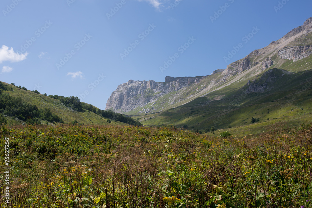 Majestic mountain landscapes of the Caucasian reserve