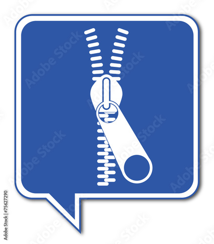 Logo fermeture éclair.