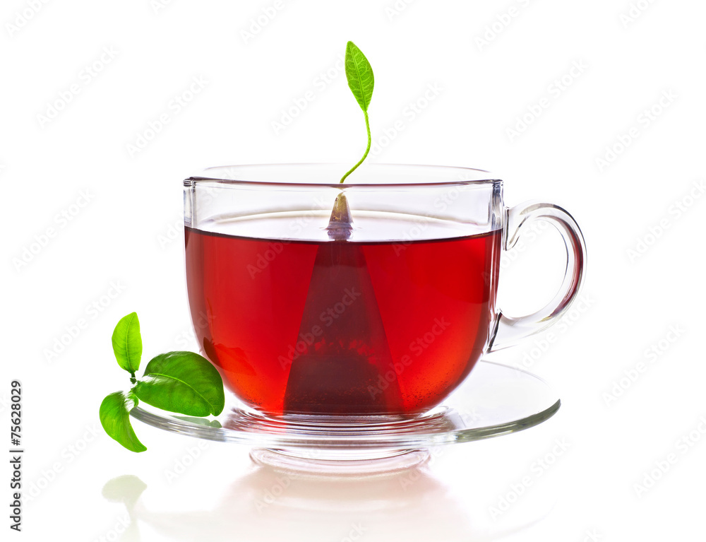Cup of tea with teabag Cup of tea with teabag