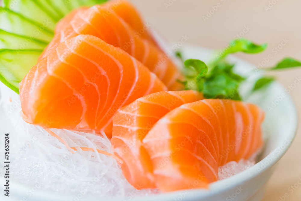 Salmon sashimi