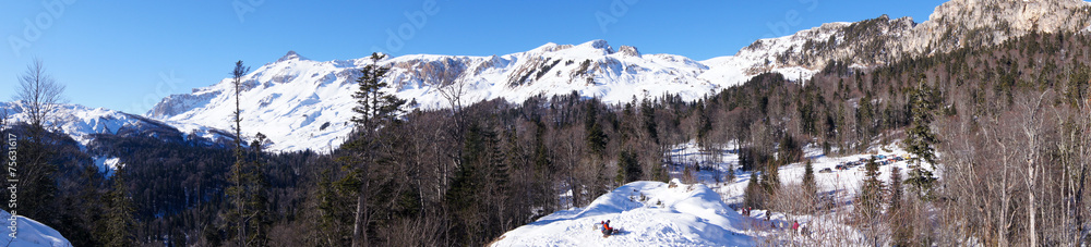 The magnificent mountain scenery of the Caucasus Nature Reserve